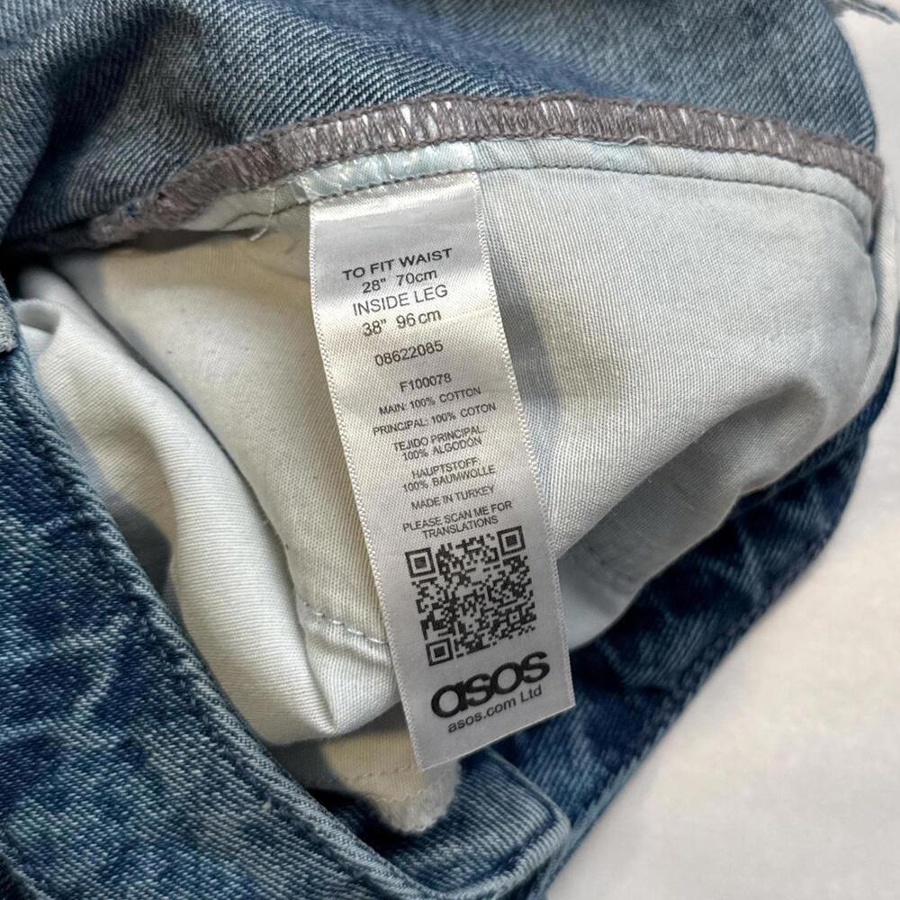 blue denim high waisted baggy jeans waist‎ 28" - Picture 5 of 5